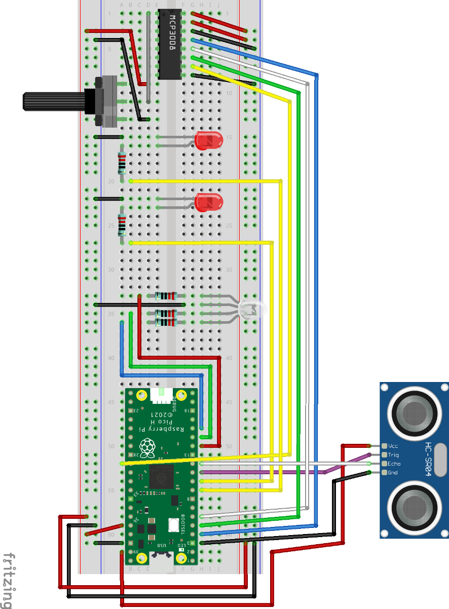 Raspberry Pi Pico breadboard setup